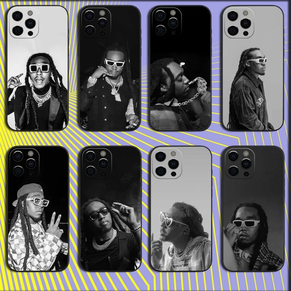 Rapper T-Takeoff Phone Case For iPhone 16,15,14,13,12,11,Pro,X,XS,Max,XR,Plus,Mini Soft Black Cover