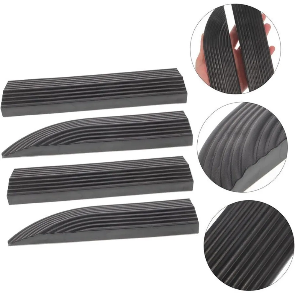 TPE Robot Vacuum Ramp Solid Base Anti Slip Threshold Ramp Universal Fit Low Height Non-Slip Mat Balcony Door Transition
