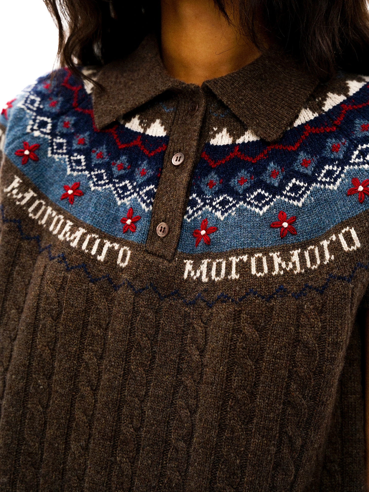 

90-98 см, осенне-зимние пуловеры для груди, свитера, женские винтажные скандинавские сказочные островки, ручная вышивка, 100% шерсть, вязаный свитер с короткими рукавами