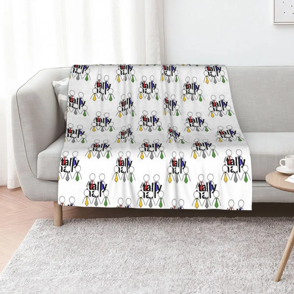 Tally Hall Logo Throw Blanket Single bed plaid Bed covers Soft Big Soft Beds Decoratives Blankets