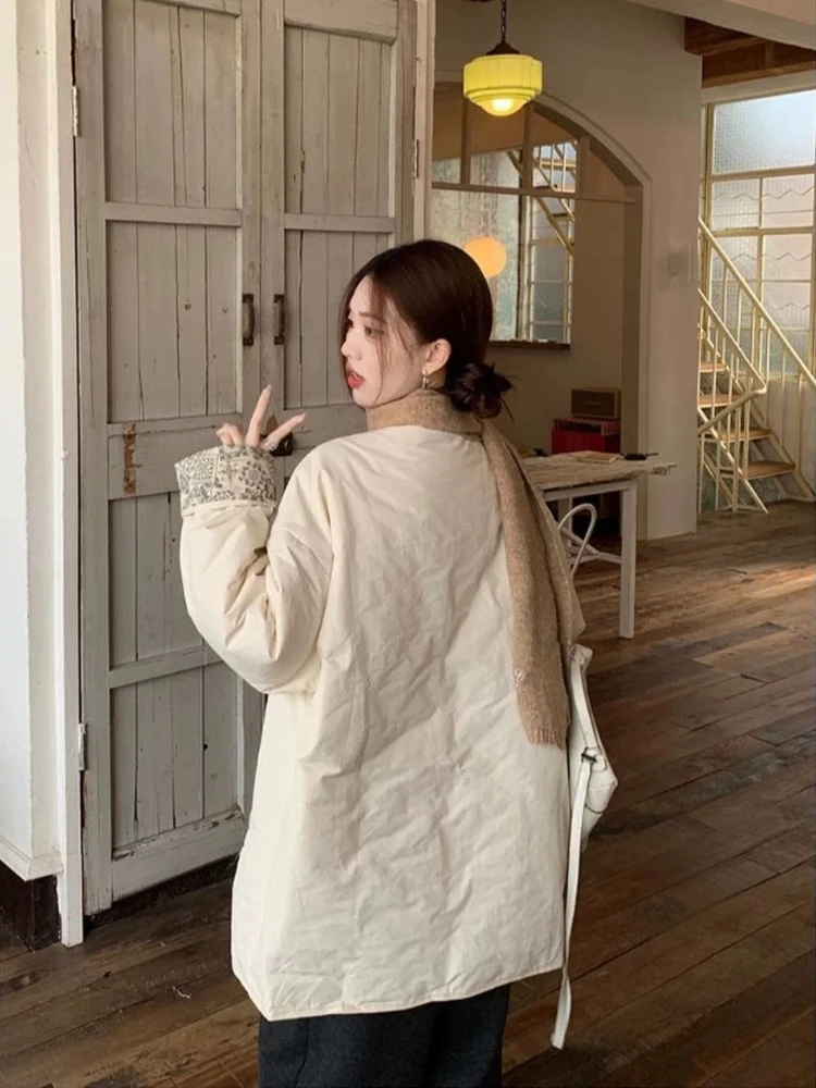 2026 Winter Fashion New Thick Warm Women's Coat Loose Retro Cold Proof Thick Coat Warm Cotton Jacket