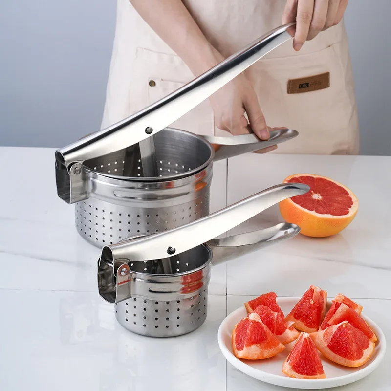 Stainless Steel Manual Juicer Juicer Household Fruit Lemon Clip Convenient Multifunctional Squeezer Hand Garlic Press