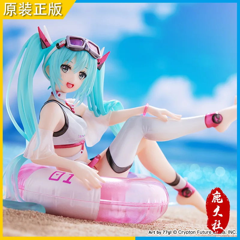 

New Original Hatsune Miku Figure Aqua Float Girl Pool Party 99400 Action Figurines Kawaii Girl Collection Model Statue Doll Toys