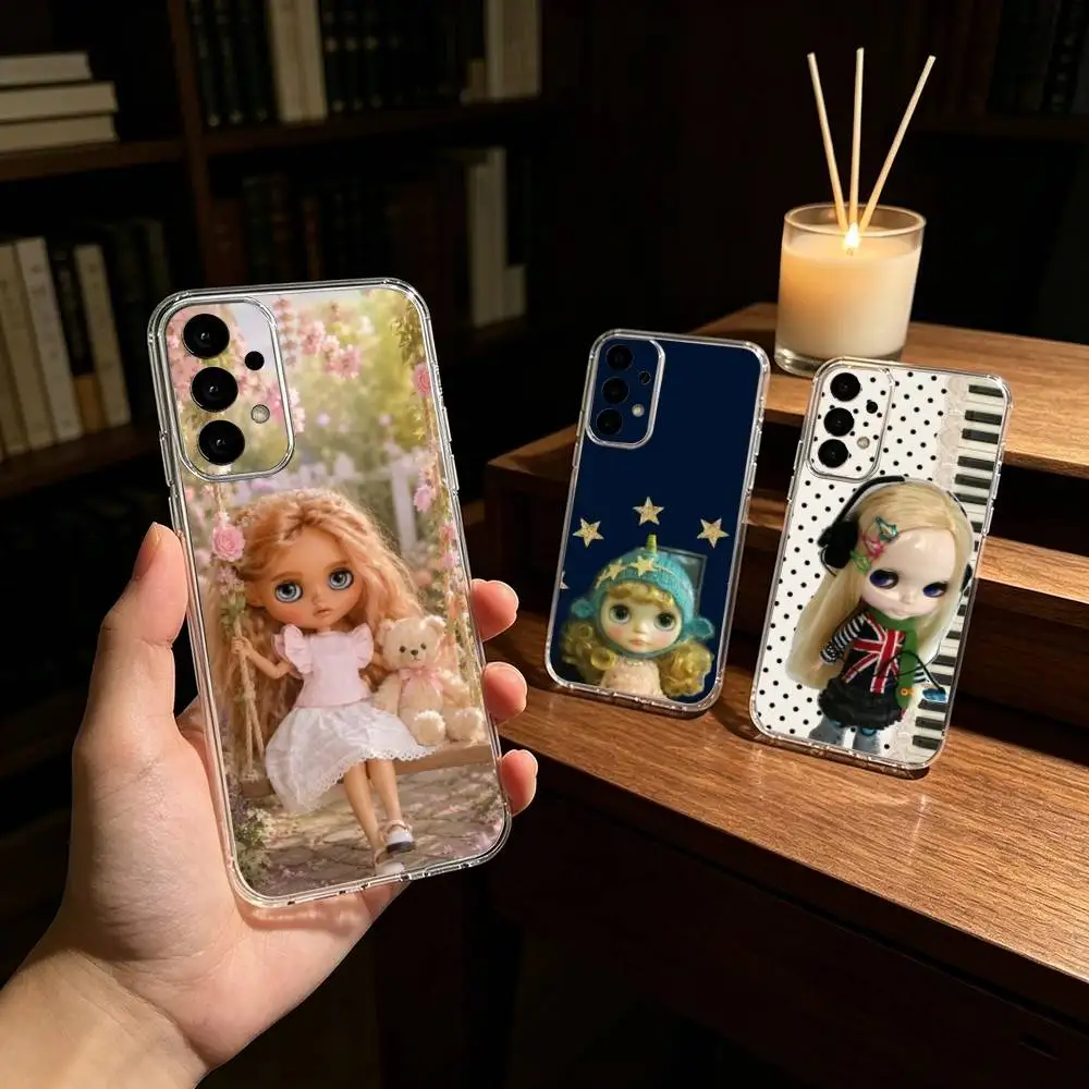 Cute Blythe Doll-D Phone Case For Samsung S25,24,21,22,23,30,Ultra,20,Plus,Fe,Lite,Note Transparent Cover