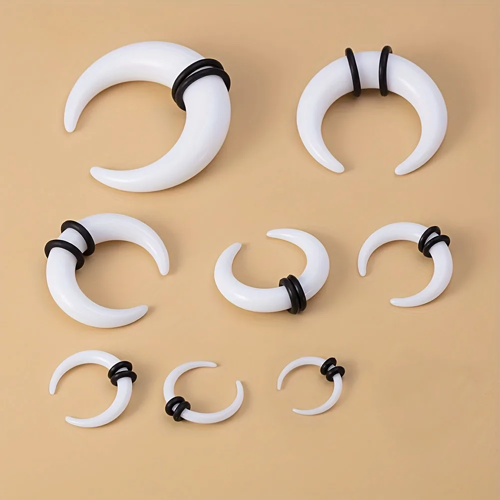 Ear Body Piercing Kit Acrylic Tapers, 8 PCS