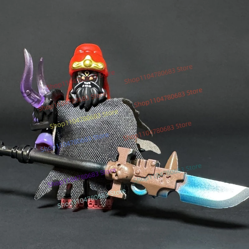 MOC Bausteine Mini Puppe Dark Guan Yu Zhao Yun Huang Zhong Spielzeug Zusammengebaute und gespleißte Sammlerornamente Weihnachtsgeschenke