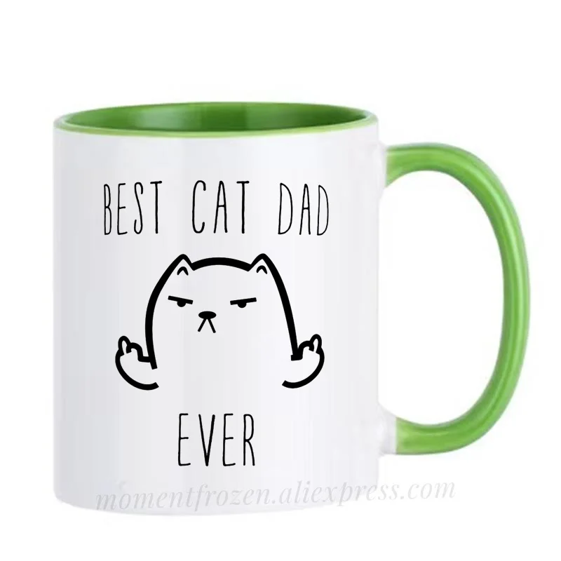 Best Cat Dad Cups Caffeine Cocoa Coffee Mugs Tea Mugen Friend Gifts Home Decal Milk Tableware Coffeeware Teaware Beer Drinkware