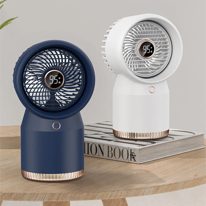 

Беспроводной циркуляционный вентилятор с водяным охлаждением, вместительный распылитель для резервуара для воды, не высыхает, зарядка для теплой ночью, стандартный вентилятор