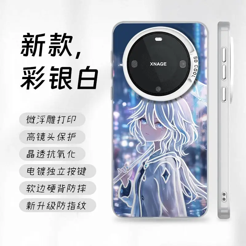 Capa de telefone chuva cidade menina furina focalors para iphone 11 12 13 14 15 16 17 pro max plus air mini genshin impacto capa à prova de choque