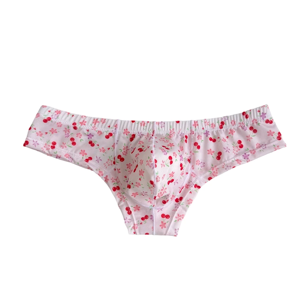 Tight Sweet Print Briefs Men Bulge Pouch Briefs 90 Percent Polyester Blend Exotic Men's Underwear Designs Bulge Pouch