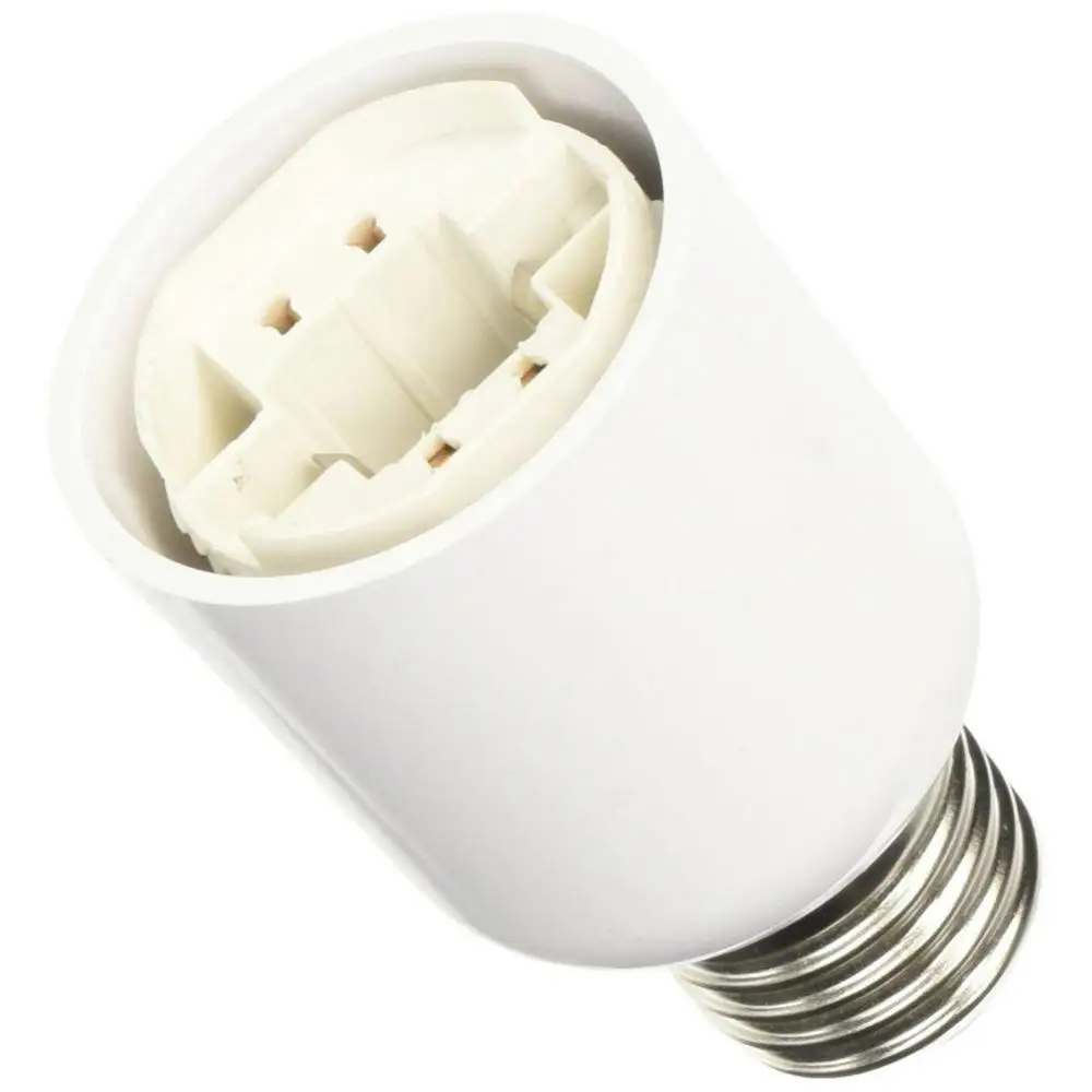 Convertidor de plástico ignífugo E27 a G24, Bombilla de tornillo de luz LED, Base de casquillo de lámpara, adaptador de soporte, convertidor