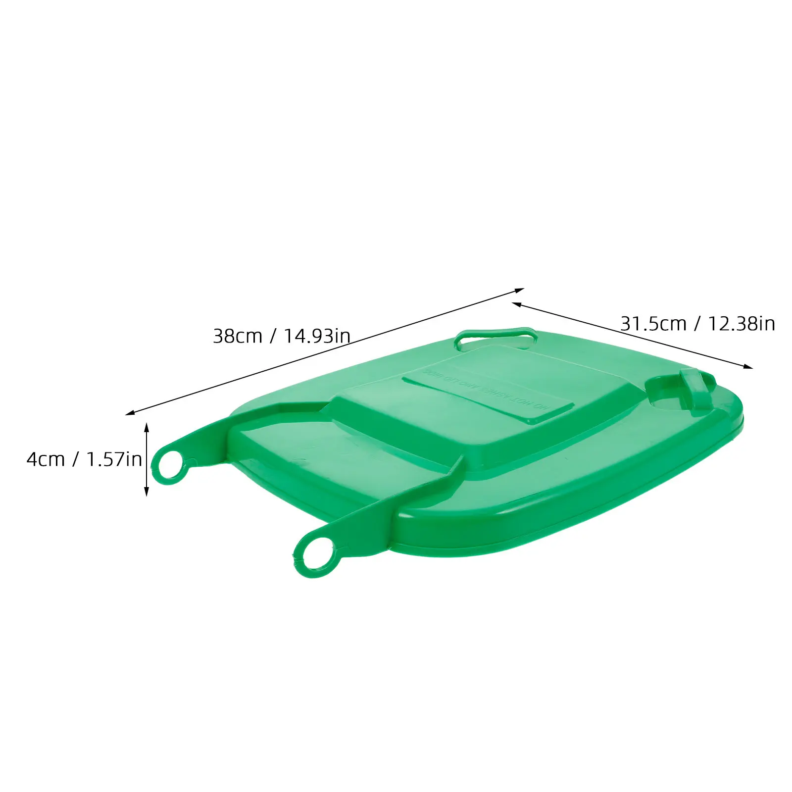 Heavy Duty Plastic Outdoor Trash Can Lid Square Design Universal Fit for Garden Garbage Bin Waste Container Sanitation Accessory
