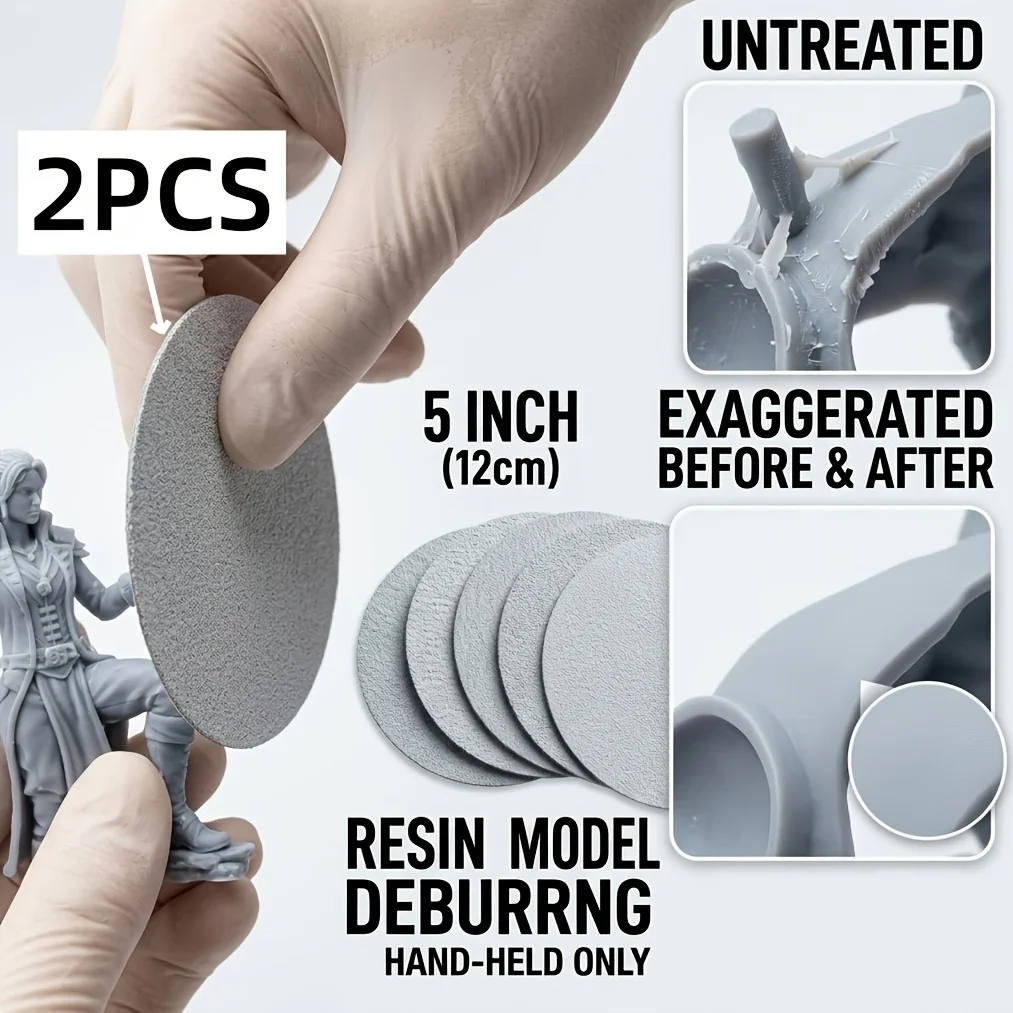 3D-Gedruckte Harz-Polierscheibe für Modell-Finishing, Figuren-Nahtlinien-Reinigung, Vorbehandlung vor dem Lackieren, Epoxidharz-Schmuck – Detail 10