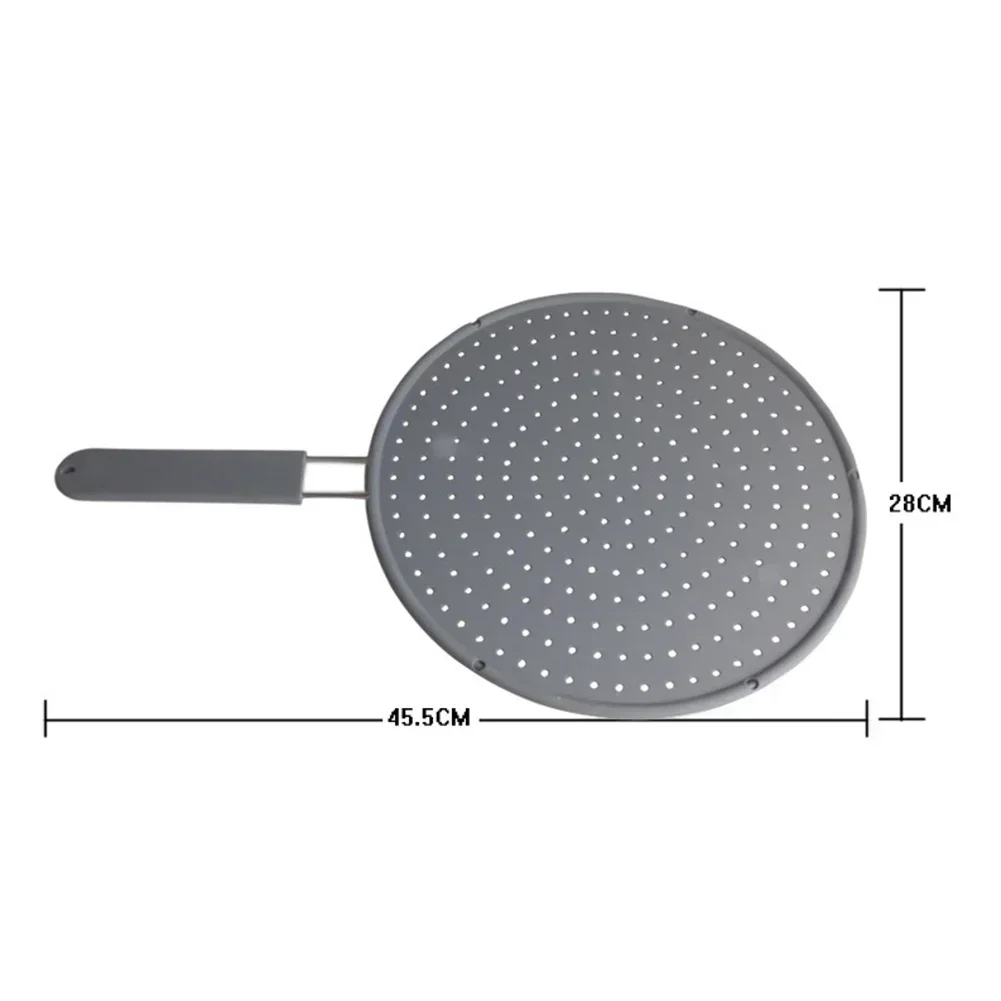 Avoids Spills Cooking Kitchen Oil Filter Cover Easy To Clean Flexible Silicone Material High Temperature Resistant