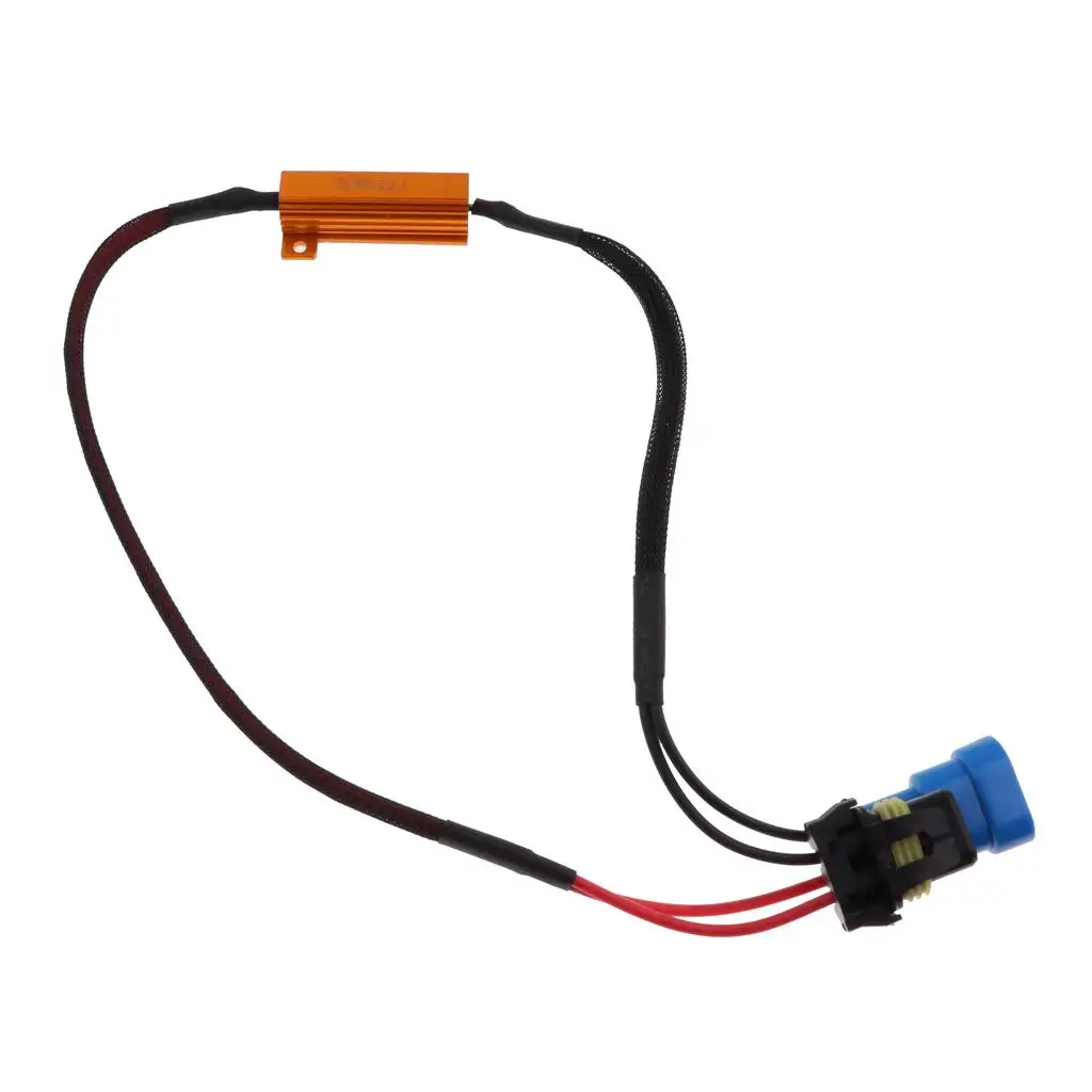 H8 H11 LED Canbus Canceller Decoder Plug and Play Harness Adapter 50W Load Resistor for Daytime Running Lamps and Turn Signals