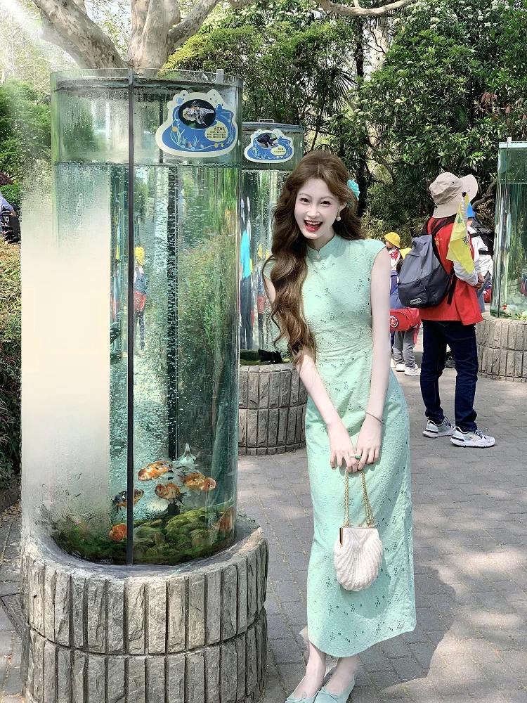 

Slimming Effectiven Embroidered Cotton Belted Waist Mint een Hollow out Cutaway Dr Commute Sle Midi Skirt Dr