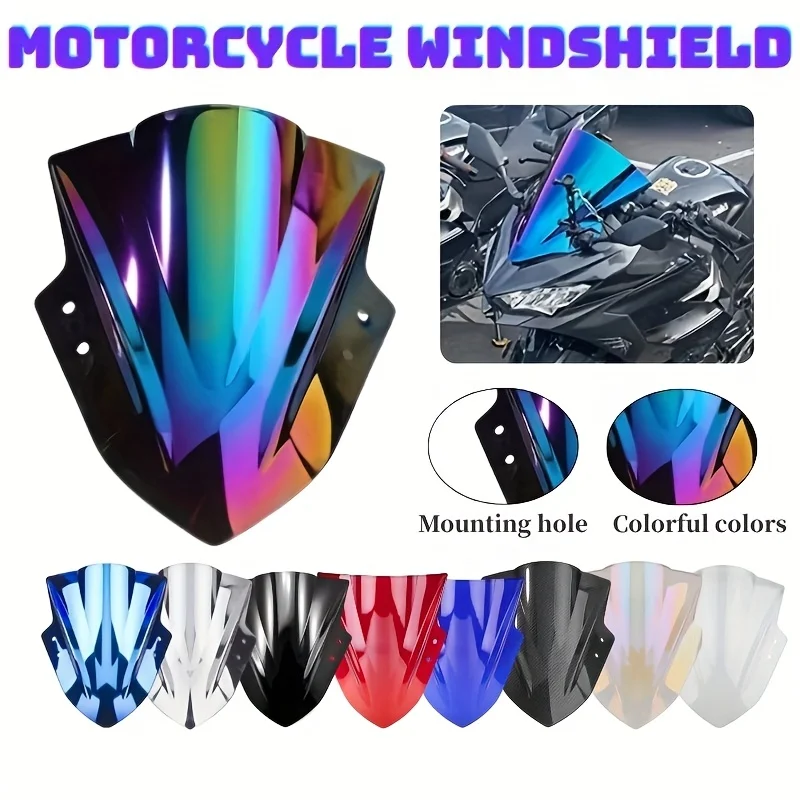 Parabrisas de motocicleta Kawasaki Ninja 300 EX300 (2013-2017) pantalla acrílica para todoterreno y turismo