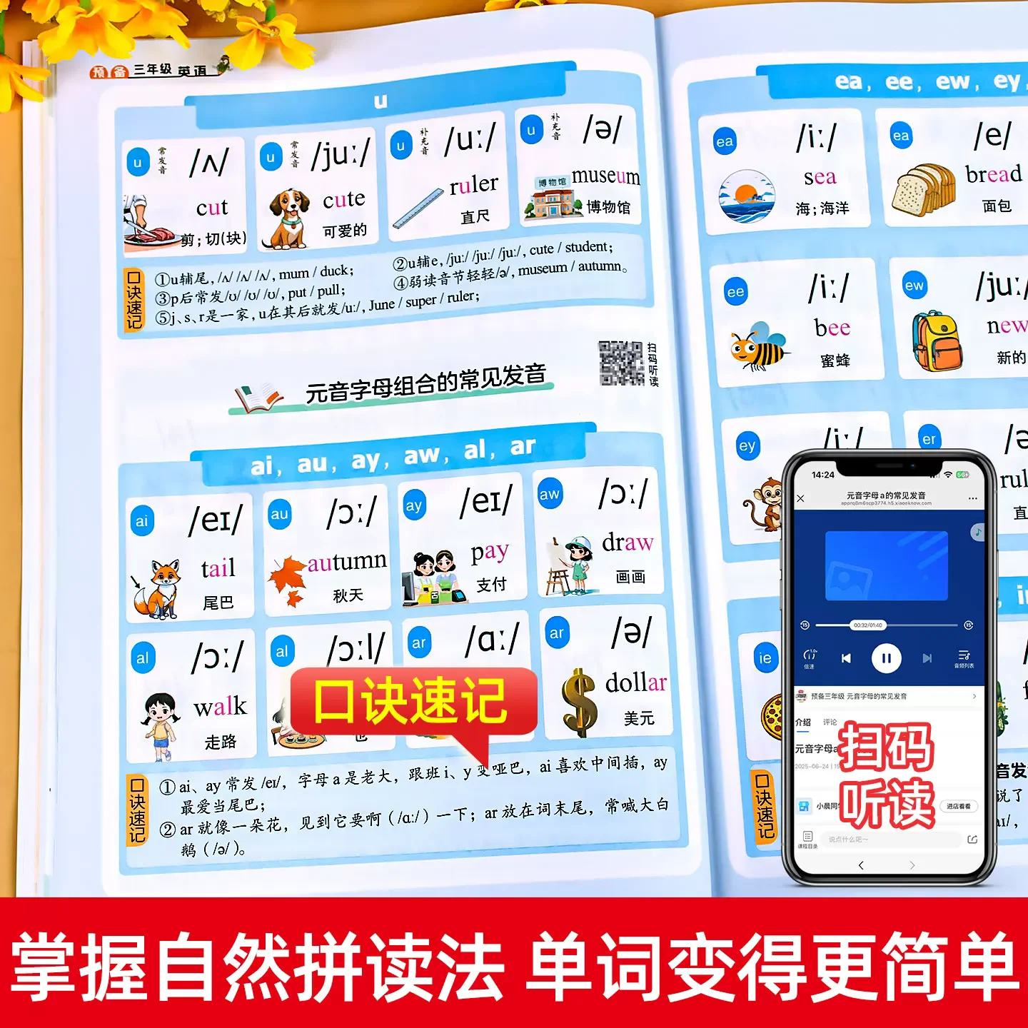 Two to three English introductory self-study Textbook with zero foundation for Stidents Learn  school English