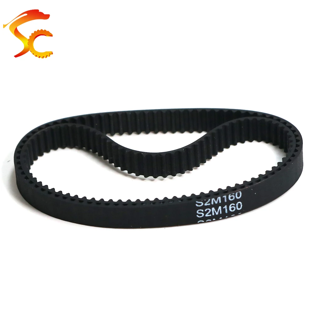 ONEFIRE S2M Timing belt Pitch length 146/148/152/158/160mm Width 3/6/9/10mm STPD 2M Rubber Synchronous belt