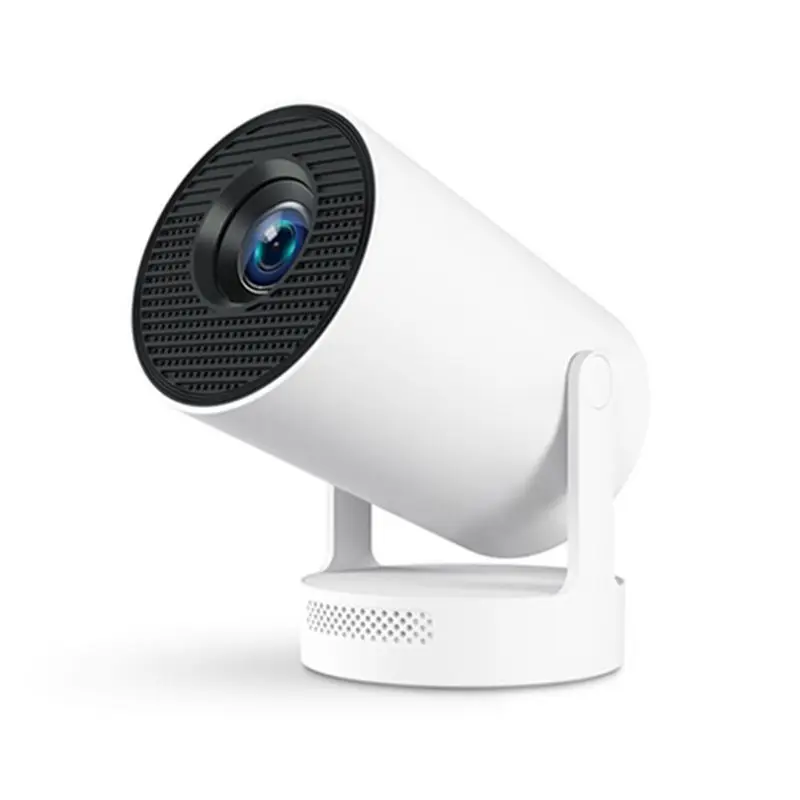 

ABZW Portable Projector With Electronic Focus 720P 210ANSI Speaker Android11 BT5.4 180° Flexible Home Outdoor US Plug