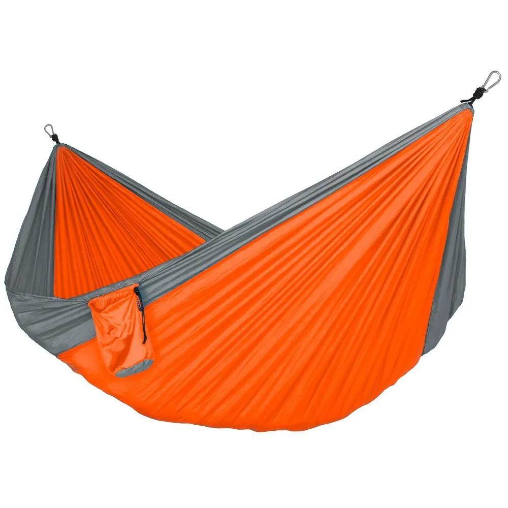 210T Nylon Portable 2 Person Portable Outdoor Parachute Camping Nylon Tent Single And Double Hammock With Tree Straps