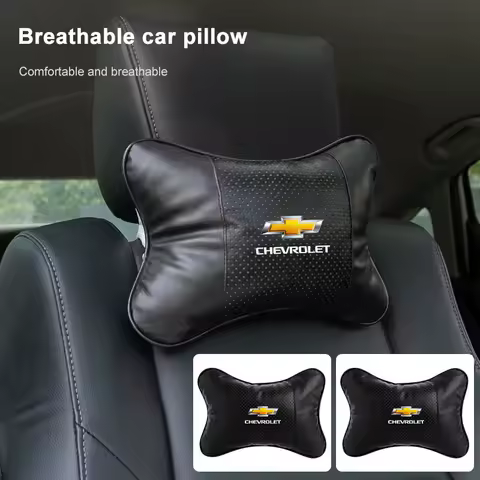 1/2Pcs Car Interior Headrest Seat Head Support Neck Pillow For Chevrolet Trax Sonic Cruze Malibu Tahoe Impala Equinox Suburban