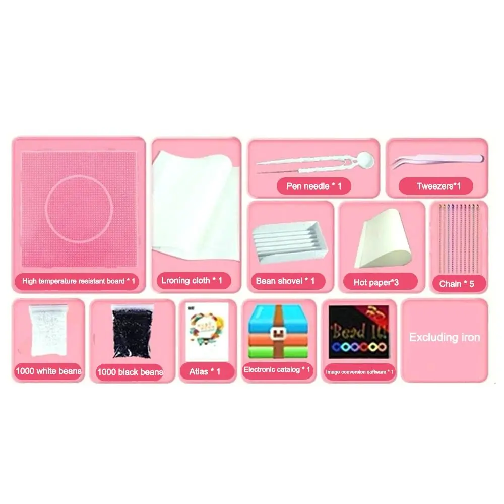 2.6mm Tip Bead Placement Pen Press Crafts Maker Perler Hama Beads Pen Automatic DIY Beads Craft Projects Fuse Beads Pen Kids