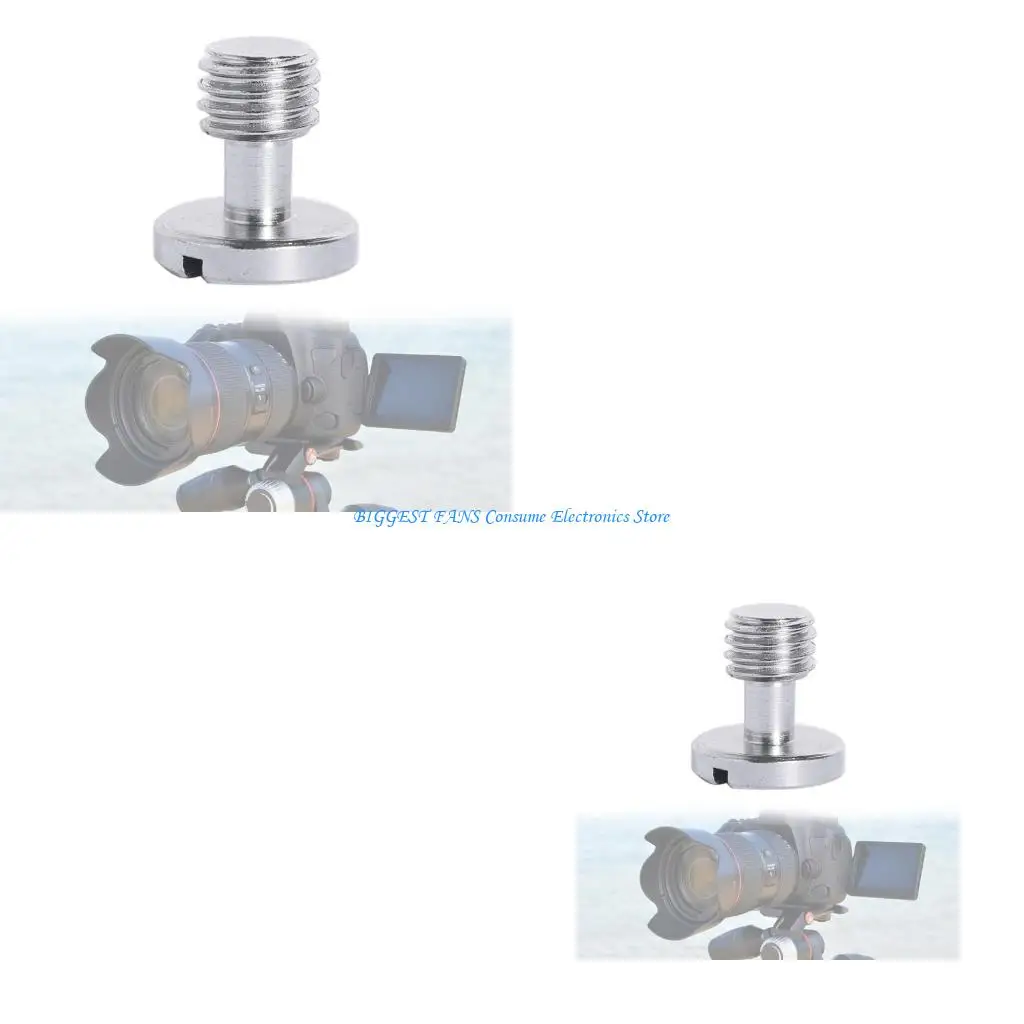 

3/8inch Camera Quick Release Screws Stainless Steel D Shaft Screw Adapter for Tripods and DSLR Accessory
