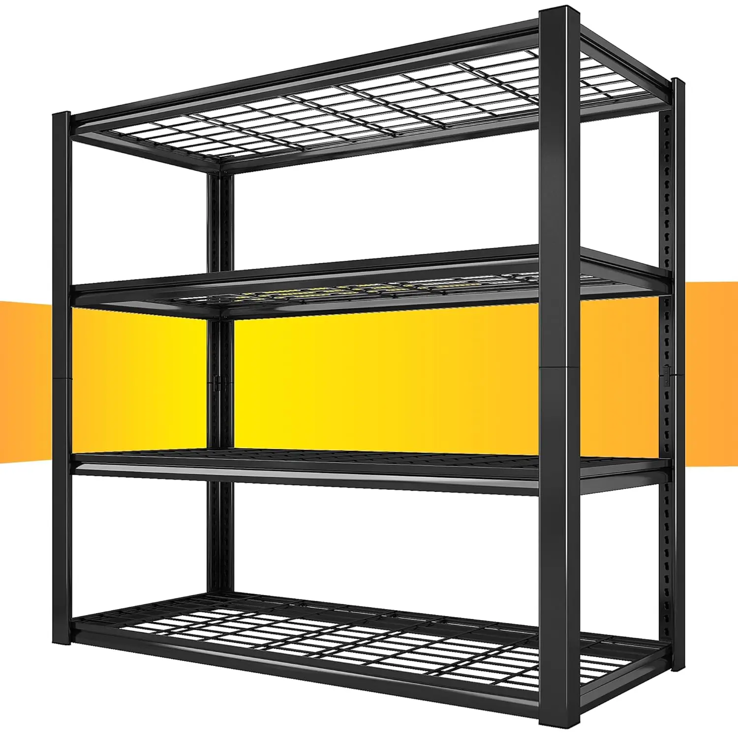 

Стеллажи для хранения шириной 40 дюймов, грузоподъемностью 2200 фунтов, для гаража, сверхпрочные металлические стеллажи, регулируемые металлические полки, промышленные, 4-ярусные, на заказ