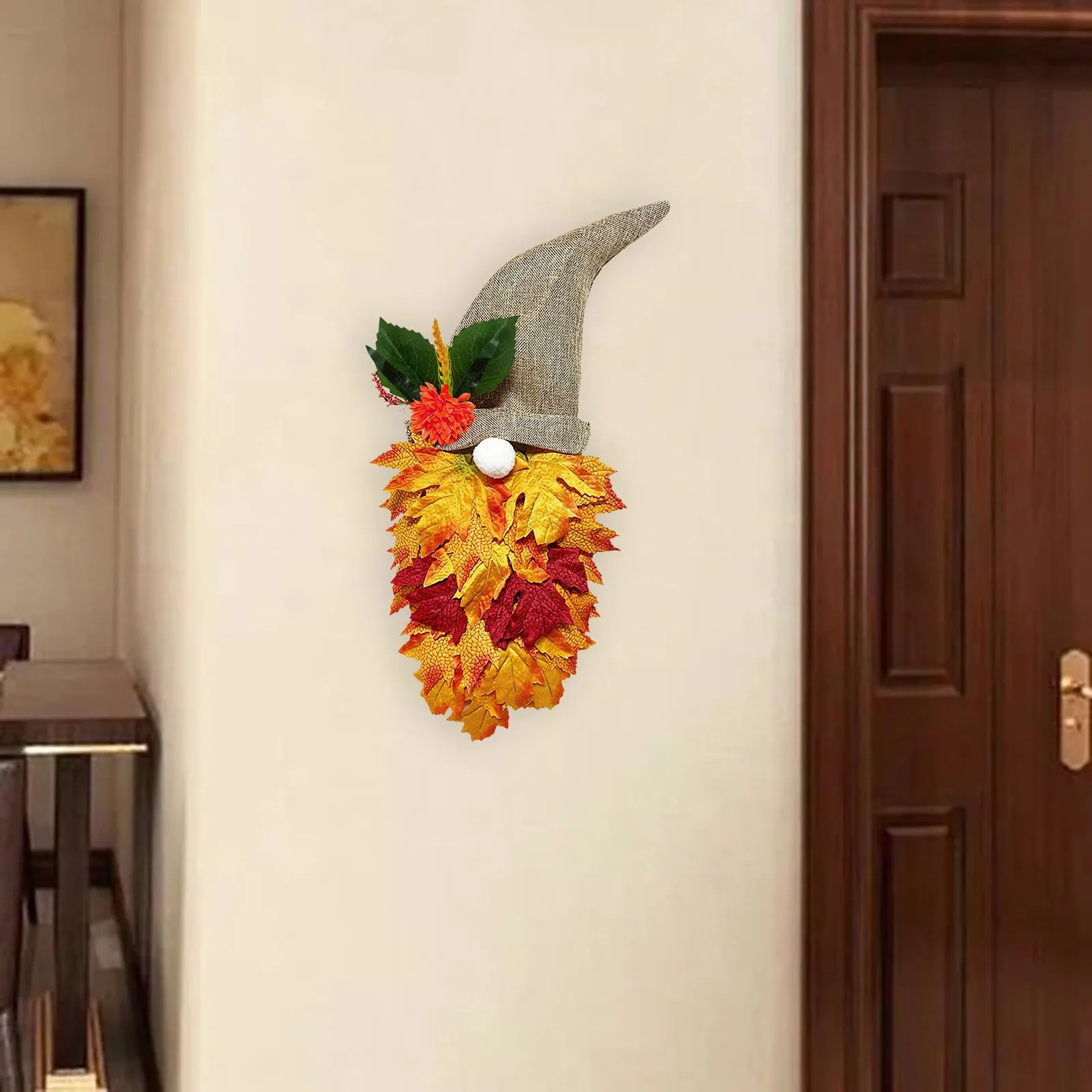 Halloween Autumn Wreath Farmhouse Wreath Thanksgiving Wreath Artificial Wreath