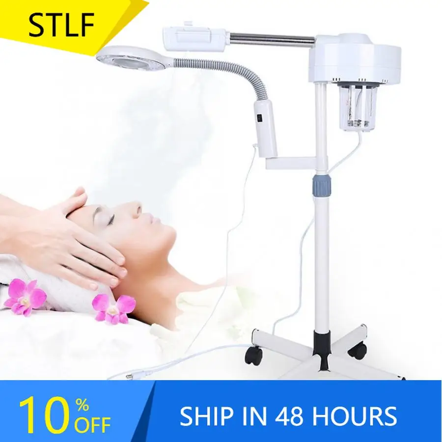 

STLFDeep Cleaning Face Steaming , Device Hot Steam Facial Steamer Face Steam Machine Ozone Facial Steamer With Magnifying Light