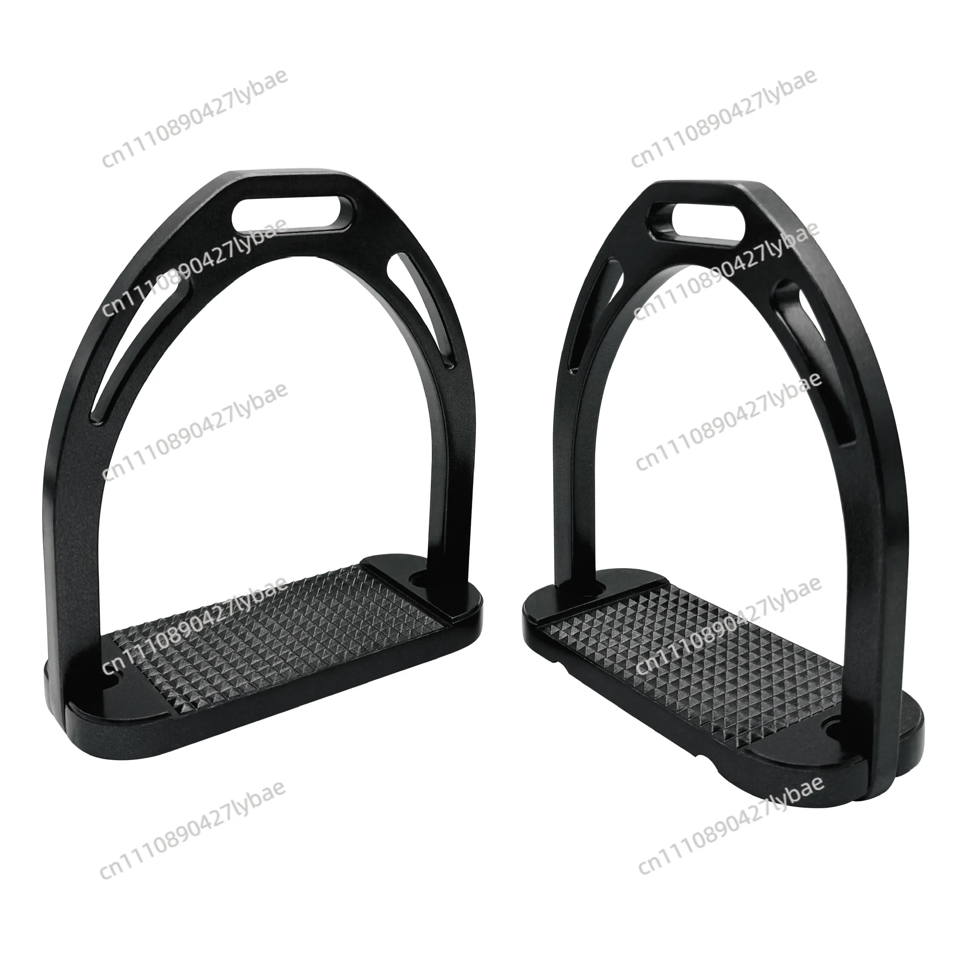 High-Strength 800KG Aluminum Stirrups — Anti-Break, Fine Polished, Vacuum-Plated, Lightweight Alloy Equestrian Stirrups