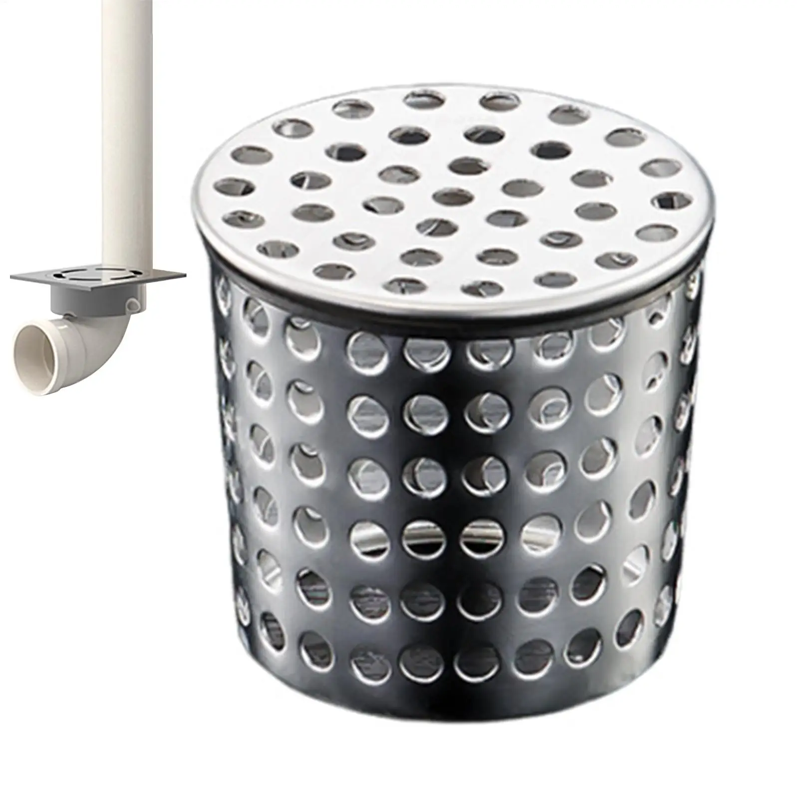 Drain Downspout Protectors 304 Stainless Steel Gutter Protector Cleaner Gutter Downsport Guards for Preventing Blockage Debris