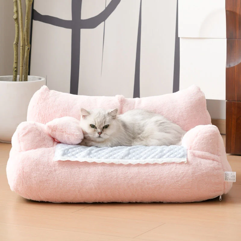 

1 Set Pet Sofa Soft Comfortable Pet Bed Removable Washable Dog Nest Non-slip Cat Sleeping Cushion Pet Supplies Kitten and puppie