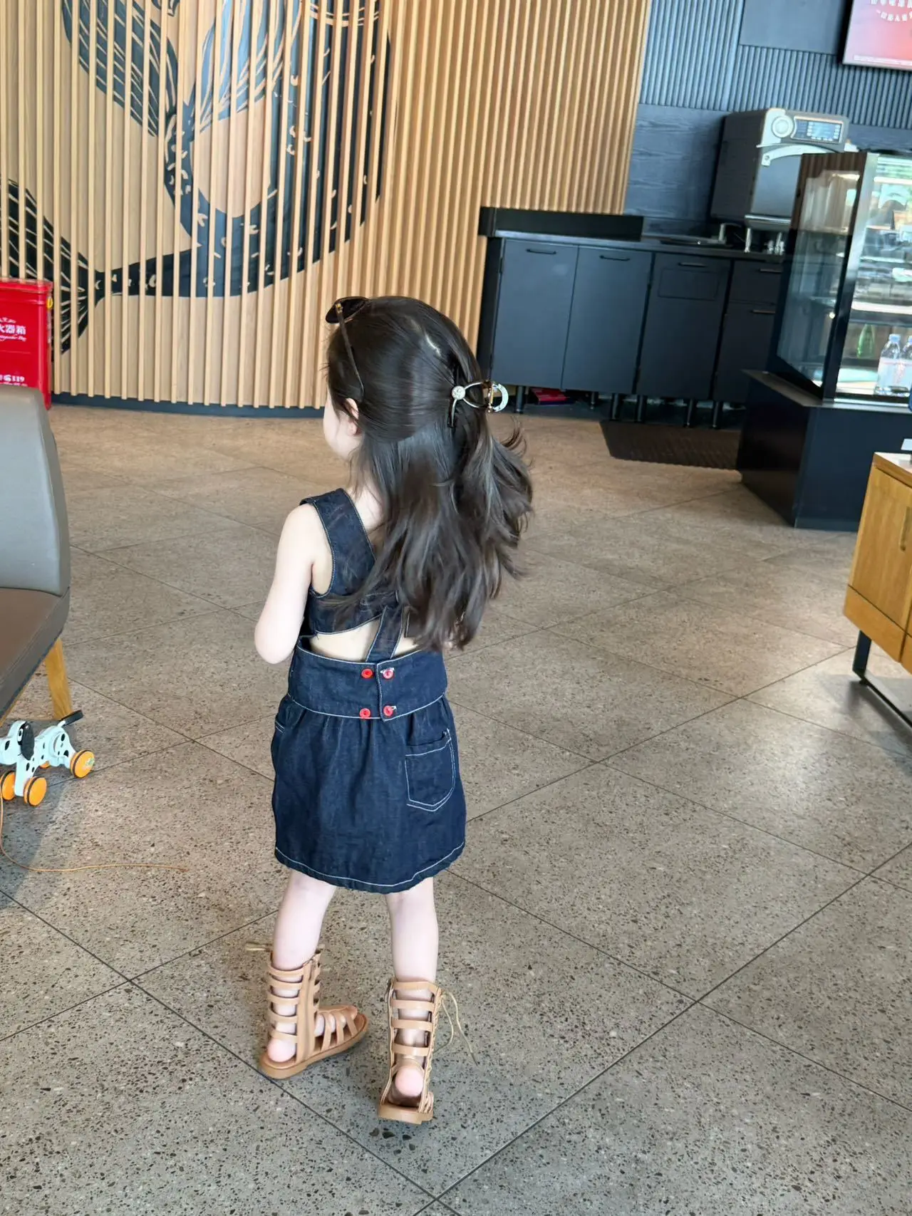 girls'-denim-set-summer-floral-halter-top-half-skirt-two-piece-suit-korean-style-children's-clothing-floral-print-outfit-for