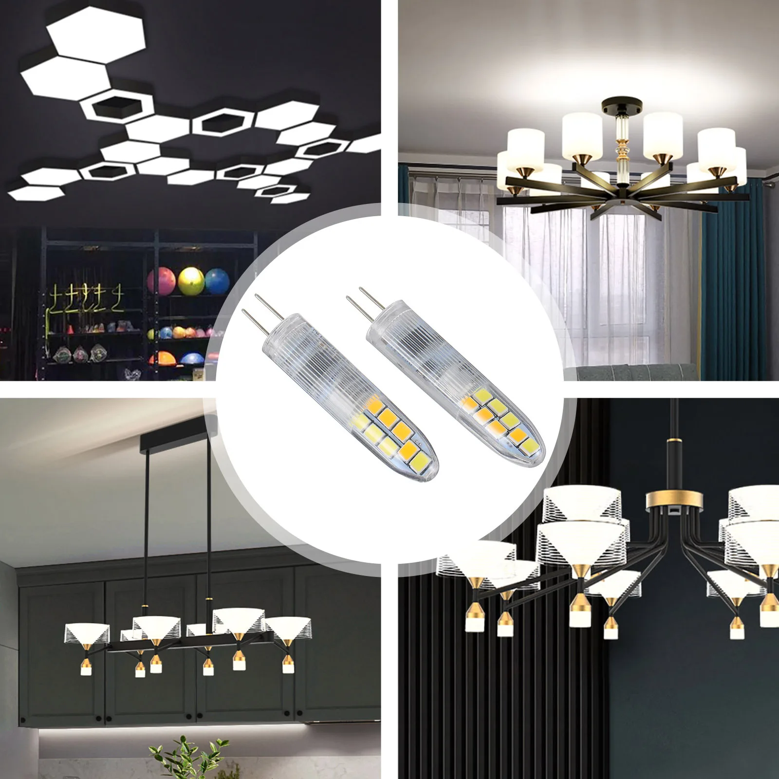

10pcs 3W 220V High Brightness Led Lamp Bead G4 Pin Flicker-Free Bulb For Chandelier Pendant Wall Ceiling