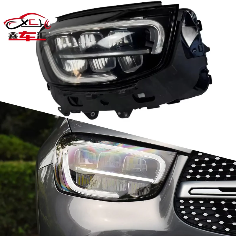 

For Mercedes-Benz GLC X253 Headlight 2020-2022 W253 Headlights GLC200 GLC260 Full LED Headlight Assembly A2539066901 A2539067001