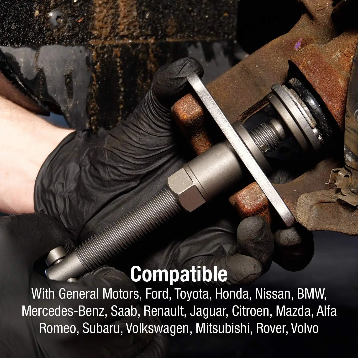 3930 Master Brake Caliper Tool Set, 18-Piece with Magnetic Bolts, Spreader & Compressor for Pad Replacement