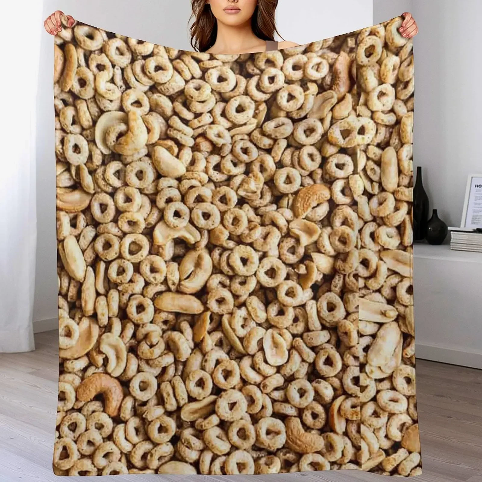 

Honey-Nut Cheerios Throw Blanket Plaid Warm Baby Soft Blankets