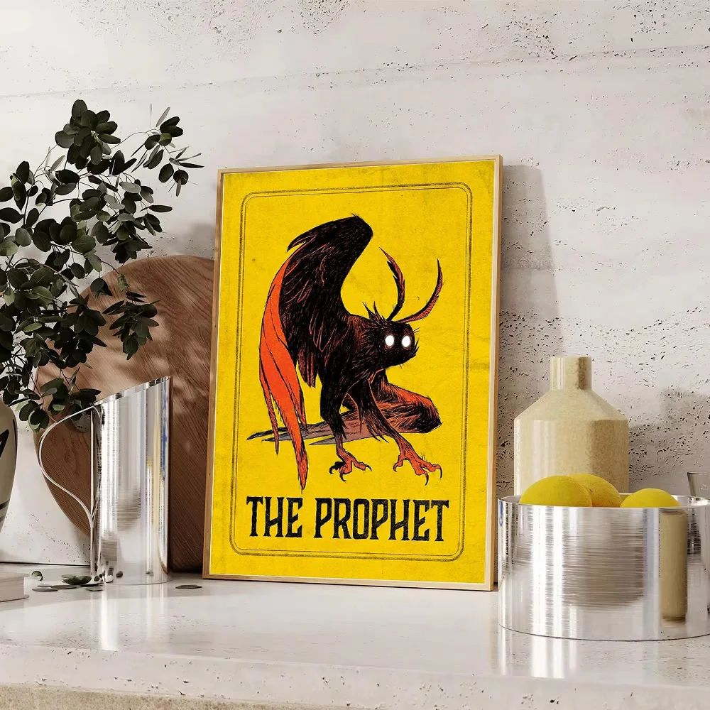 Dark Prophet Fantasy Art Canvas Print Wall Decor Gothic Horror Painting Home Decor Spiritual Mystical Figure Unique Gift