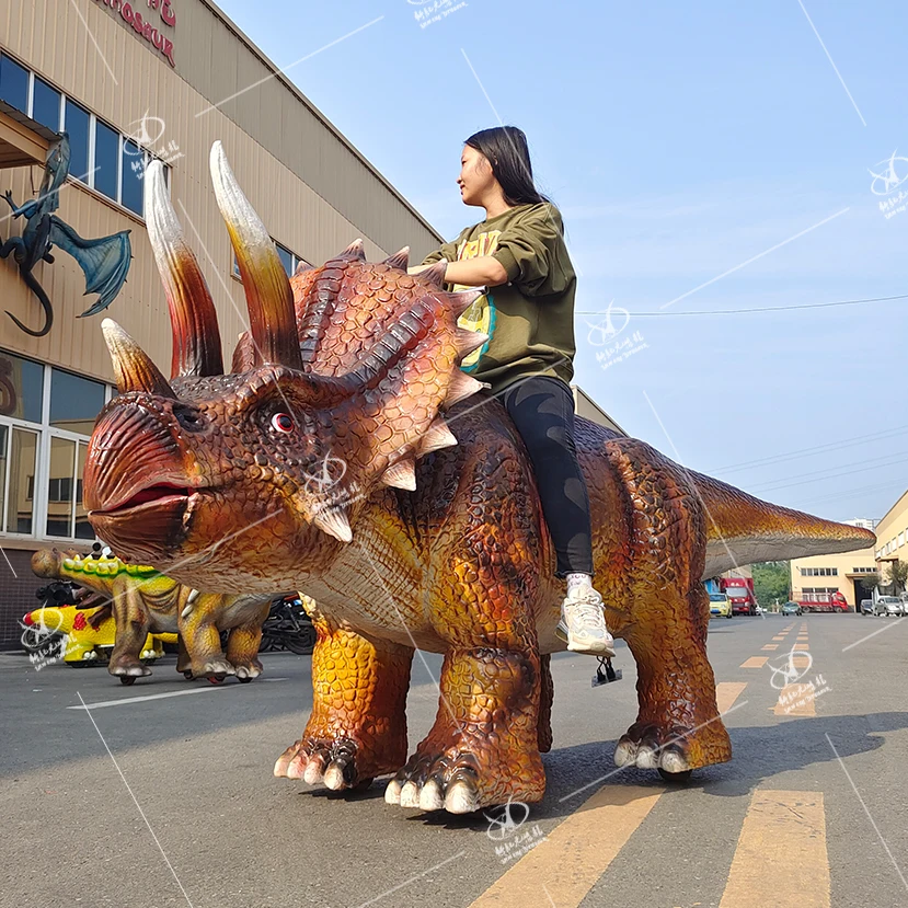 New Era Dinosaur Children Amusement Rides for Parks Mall Entertainment Equipment Dinosaur Battery Car With Remote Control