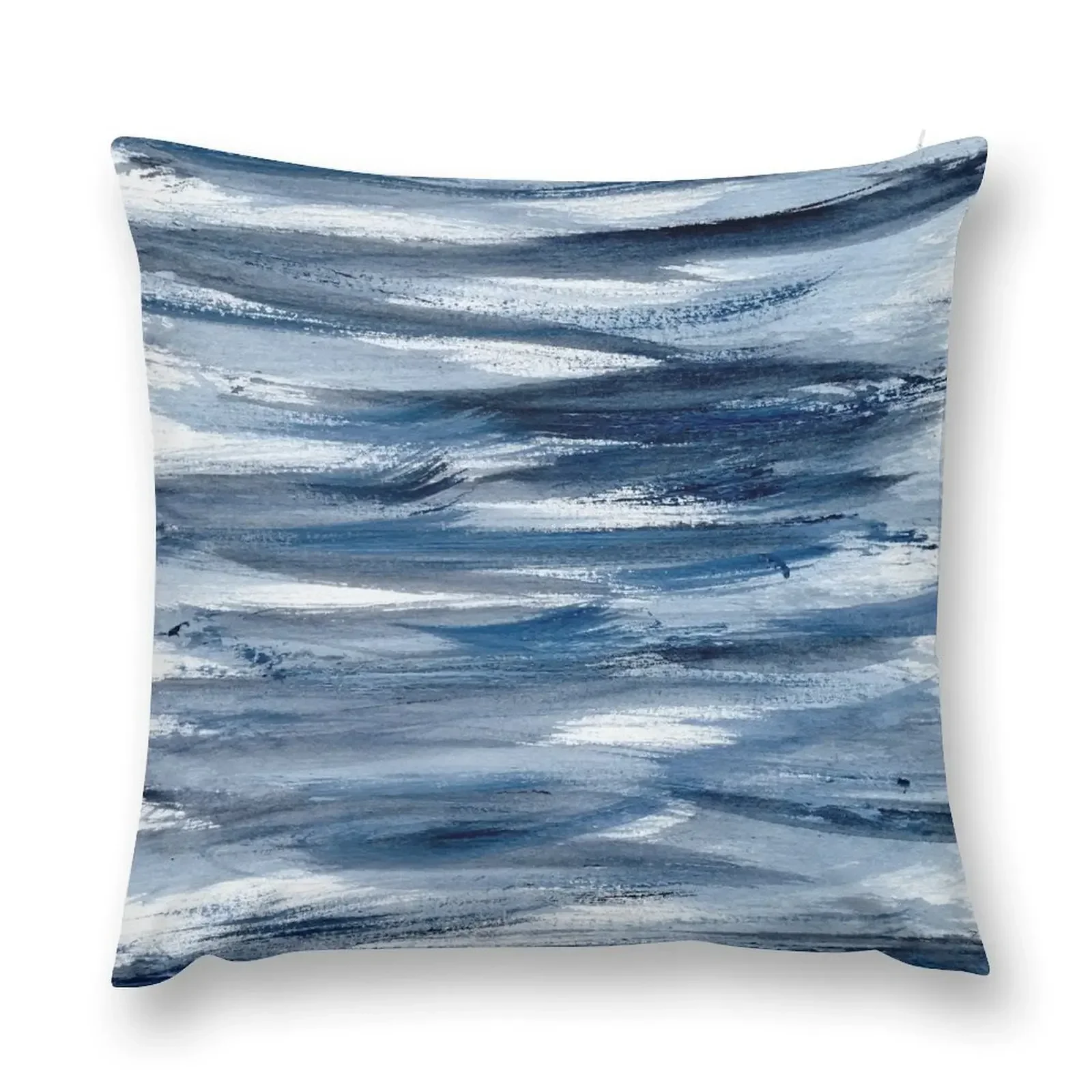 Just Indigo 2 Minimalist Watercolor Throw Pillow Pillow Decor Cushion Cover Set Decorative Cushion pillow