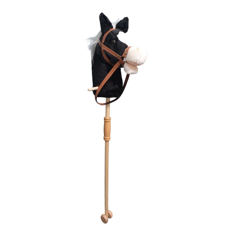 49MF Plush Horse Head Toy with for Home Role Play Use