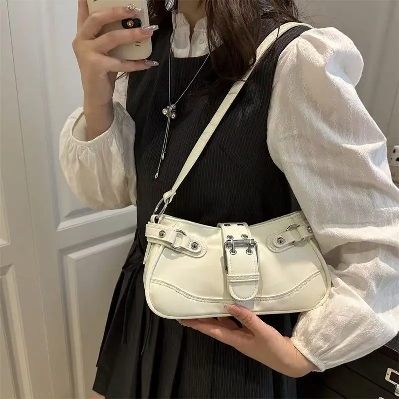Taschen für Damen 2025, neue trendige und vielseitige Retro-Hot-Girl-Achseltasche, Nischentextur, Halbmondtasche, einzelne Schulter-Crossbody-Tasche – Detail 22