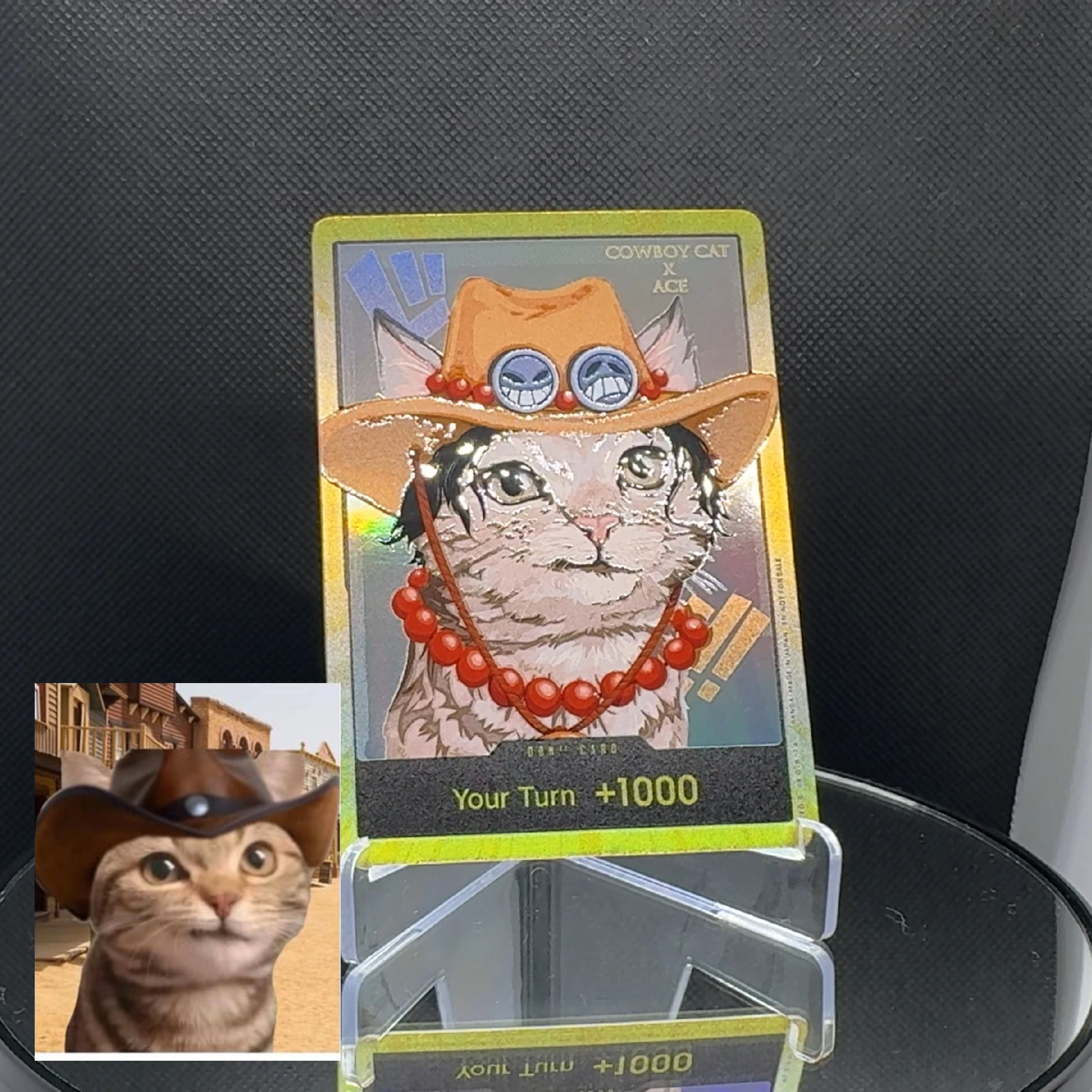 One Piece TCG OPCG Inglese DON card Cat Rufy Zoro Sanji Chopper Robin Franky Ace Buggy Doflamingo Law Proxy fatto in casa Don Card