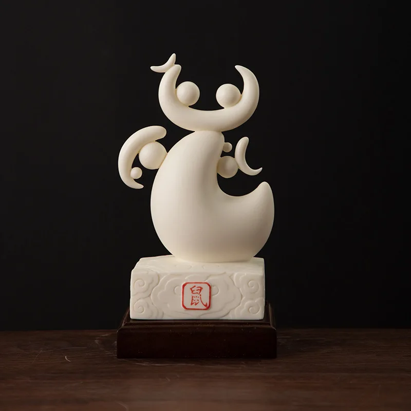 

Ceramic desktop ornaments, living room decoration entrance TV cabinet, handicrafts, home accessories, zodiac mouse