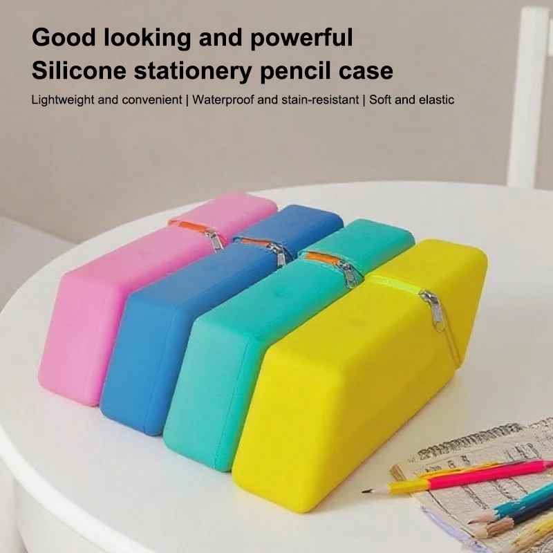 Stylish Silicone Pen Holder Foldable Desktop Organizer For Office Study Multi-Purpose Stationery Cup Perfect Gift For Students