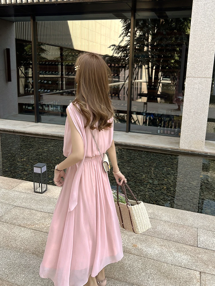 

Zhang ei Glass Soft Gauze Svel Ne Hanging f Skirt Women's Summer Me Set Two-Piece Set Smooth Skin Faionable