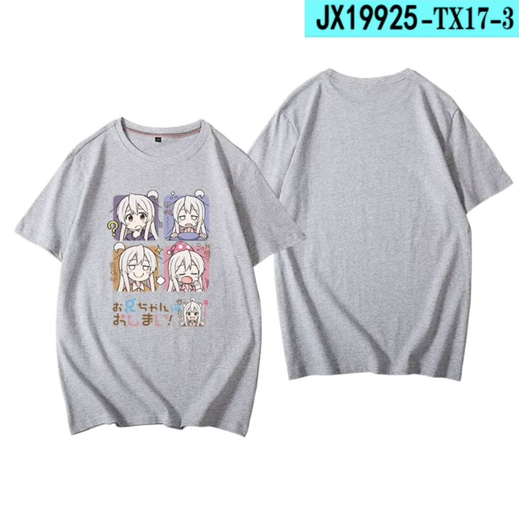 Onii-chan wa Oshimai! T-shirt imprimé Mahiro, kimono à manches courtes et col rond, streetwear, anime japonais populaire, mode estivale