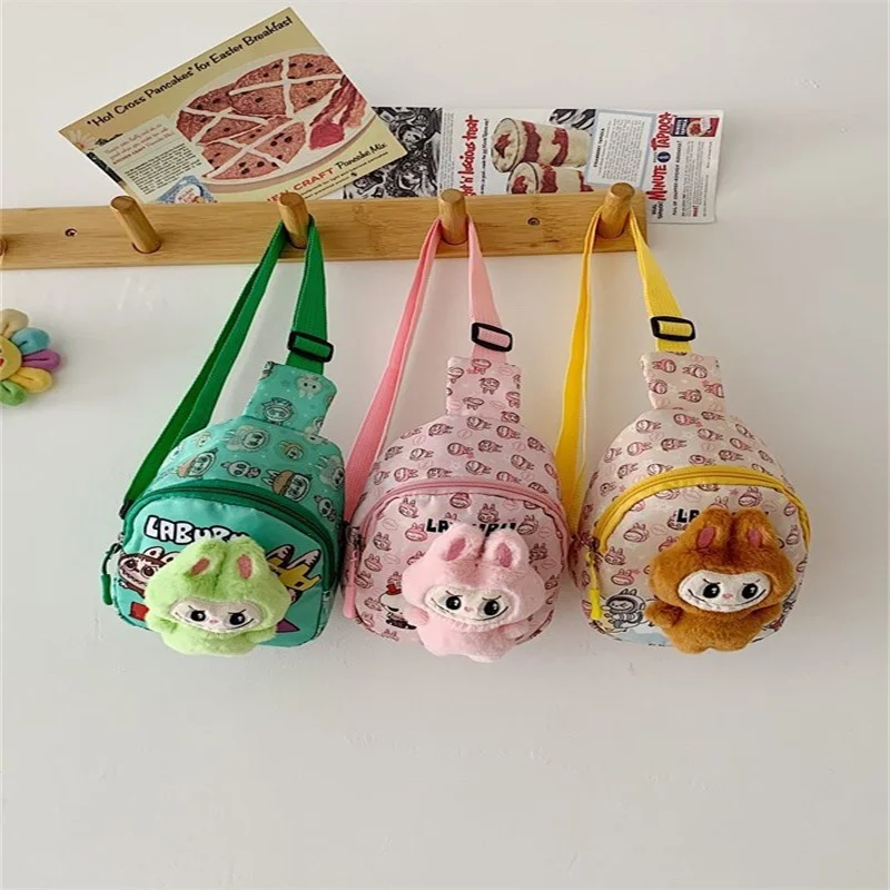 

Labufu Cartoon Chest Bag Pretty Plush Doll Ornament Girls' Crossbody Bag Mobile Phone Storage Bag Girls Gift Christmas Gifts